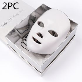 Beauty Instrument Beauty Skin Mask Instrument Seven-color Photon Rejuvenation (Option: With original packaging 2PC-UK)